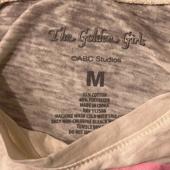 Target Golden Girls T-Shirt Women's Medium 'Stay Golden' Mint Green and Cream - Picture 5 of 5